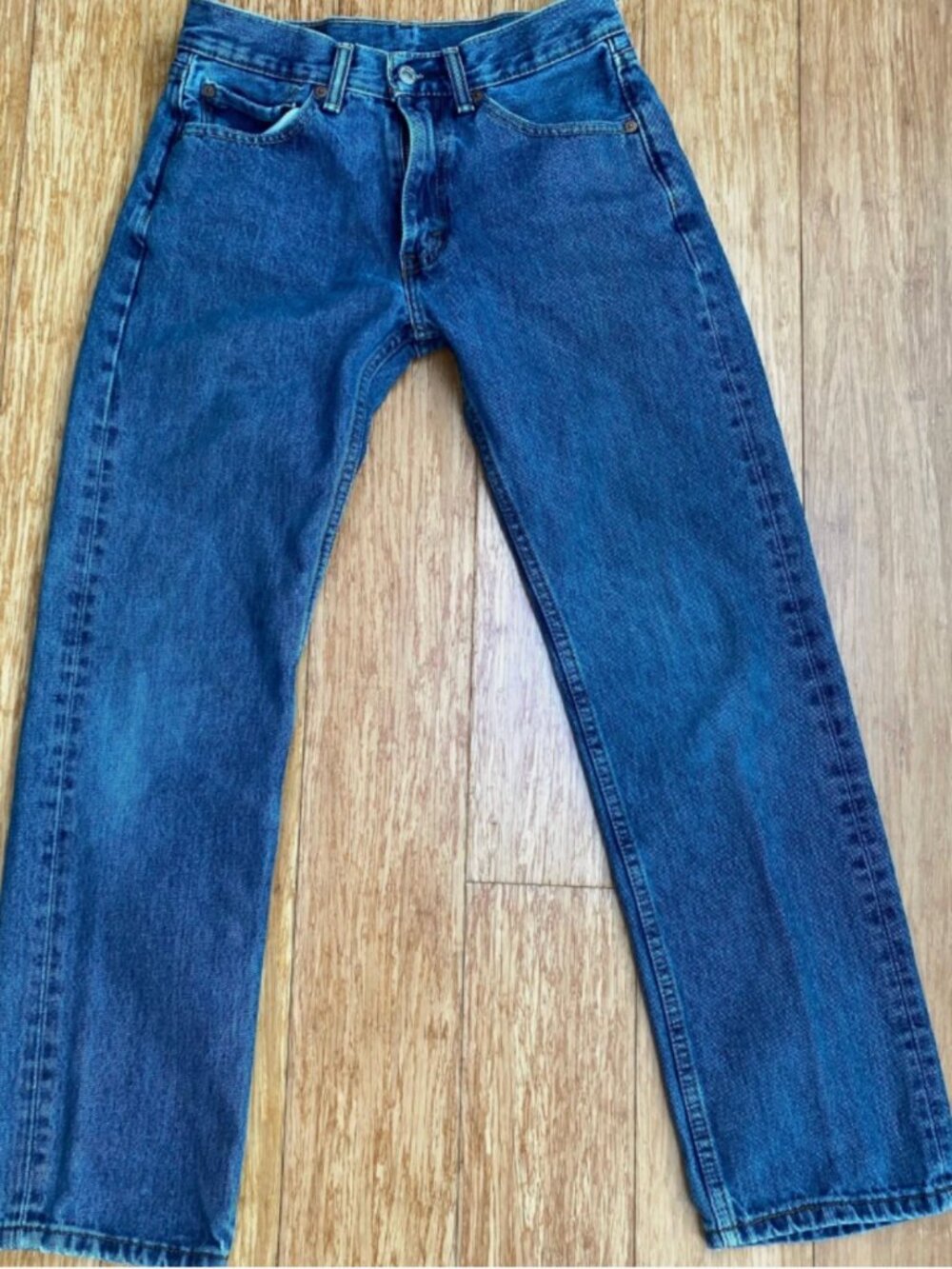 Levi's Jeans 505, 2014 Regular Fit W29 L30, Stone Wash, Unisex, Pre-owned